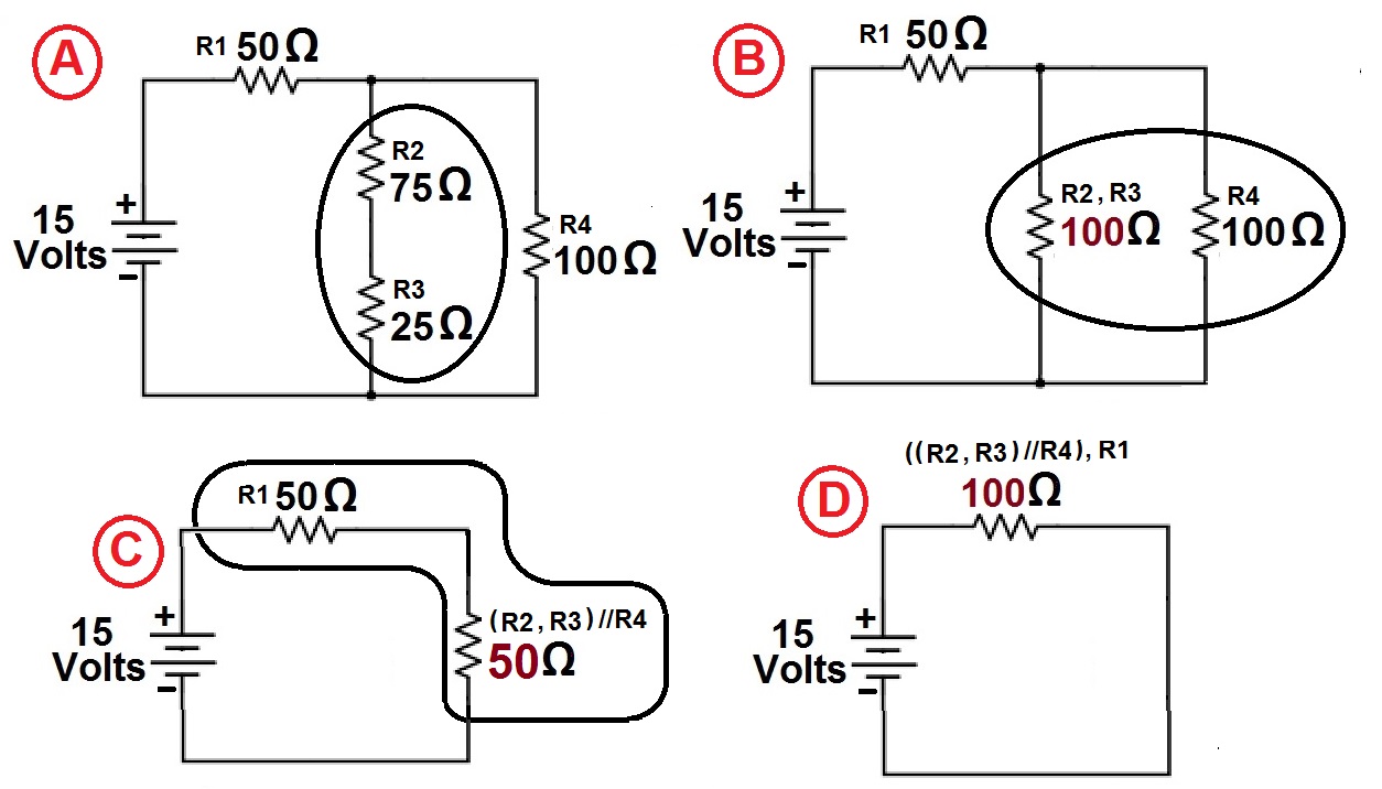 Series, Parallel, And Series/Parallel Circuit Resistance Configuration